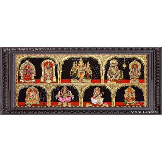 7 Panel  Tanjore Painting