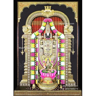 3d Balaji Lakshmi Tanjore Painting