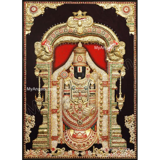 3D Balaji Tanjore Painting
