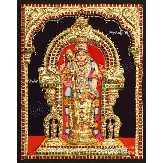 Thiruchendhur Murugan 3D Tanjore Painting