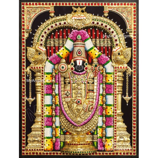 Balaji 3d Tanjore Painting