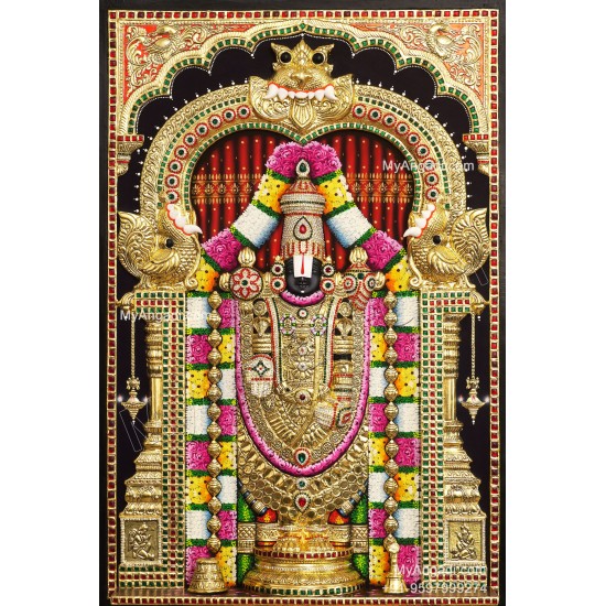 Balaji 3d Tanjore Painting