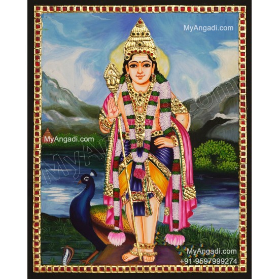 Murugan Tanjore Painting