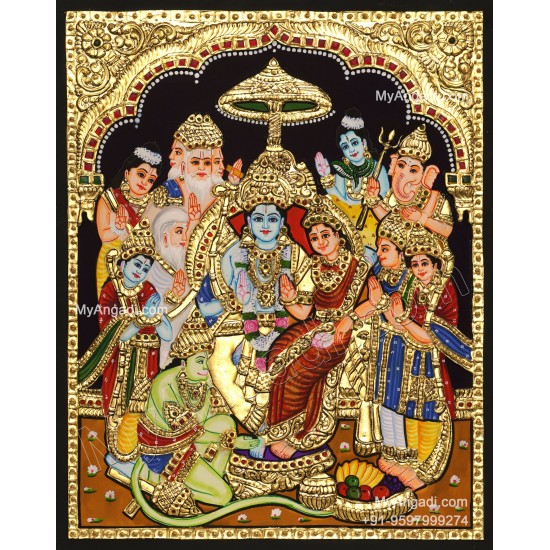 Ramar Pattabishekam Tanjore Painting