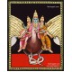  Vishnu On Garuda Vahana Tanjore Painting