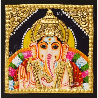 Small Ganesha Tanjore Paintings