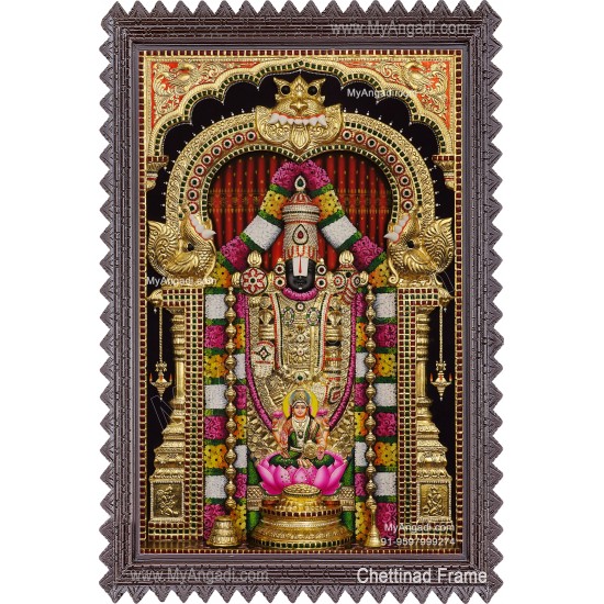 3d Balaji Lakshmi Tanjore Painting