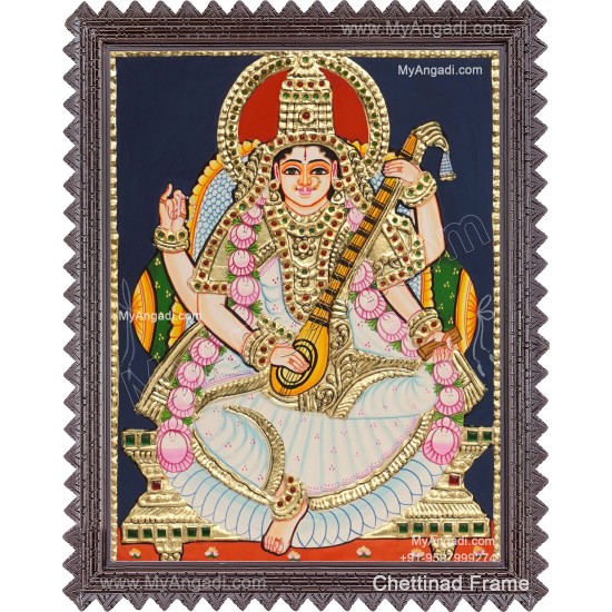 Saraswathi Tanjore Painting