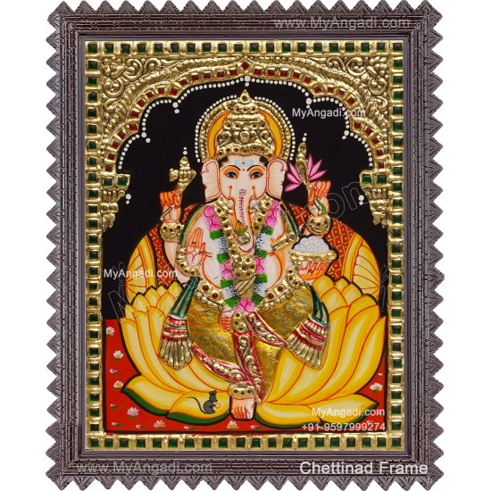 Ganesha Tanjore Painting