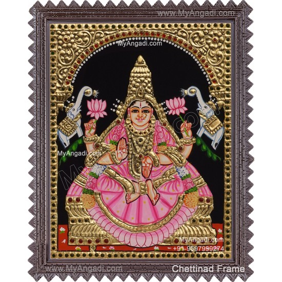 Gaja Lakshmi Tanjore Painting