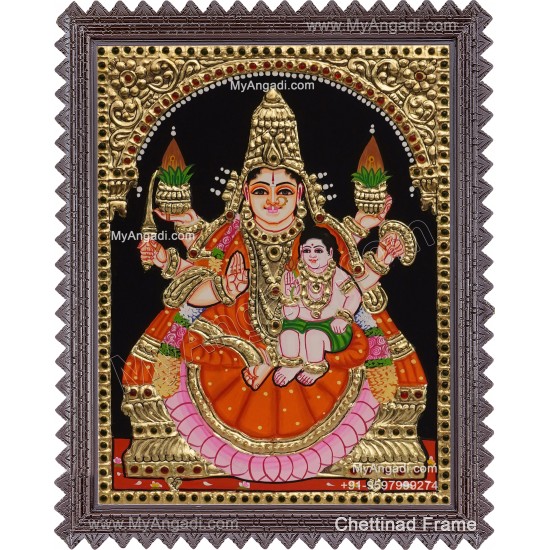Santhana Lakshmi Tanjore Painting