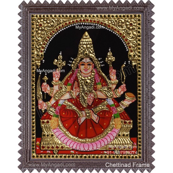 Veera Lakshmi Tanjore Painting