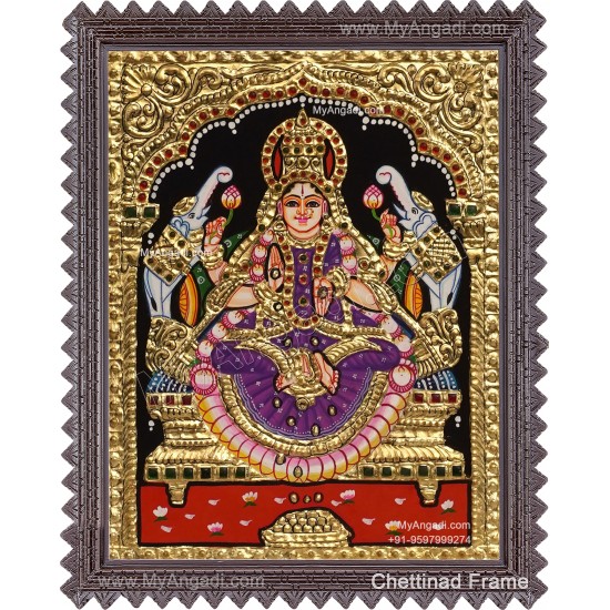 Gajalakshmi Tanjore Painting