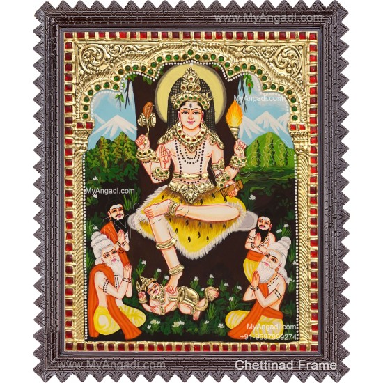 Dakshinamoorthi Tanjore Painting Dakshinamoorthi Tanjore Painting