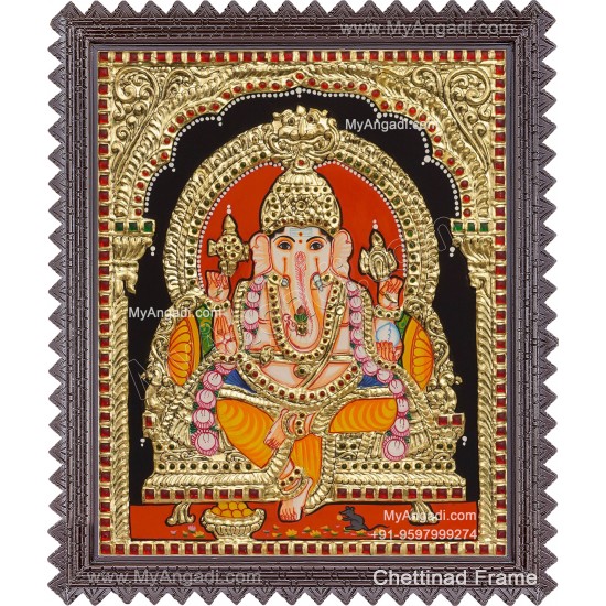 Ganesha Tanjore Painting