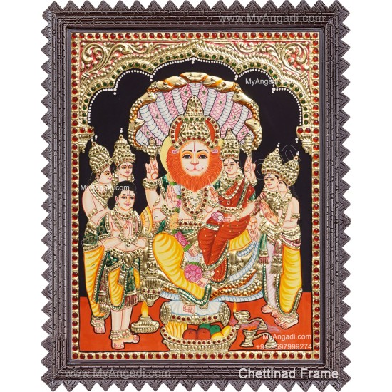 Lakshmi Narasimhar Tanjore Painting Lakshmi Narasimhar Tanjore Painting