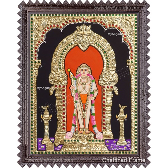 Aandi Murugan Tanjore Painting Aandi Murugan Tanjore Painting