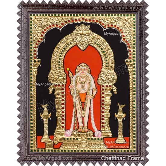 Aandi Murugan Tanjore Painting Aandi Murugan Tanjore Painting