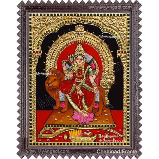 Chamundeeswari Tanjore Painting