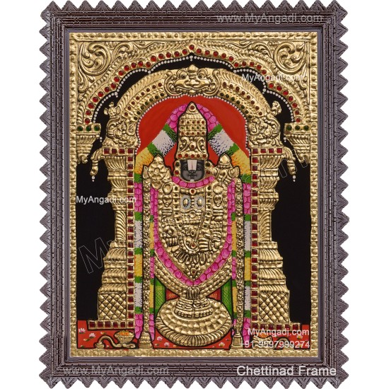 Venkateshwara  Swamy Tanjore Painting