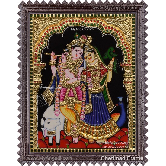 Radha Krishna Tanjore Painting