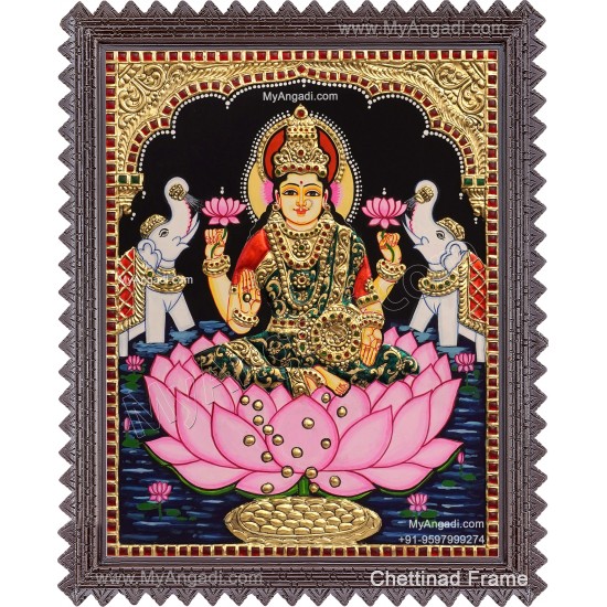 Gajalakshmi Tanjore Painting