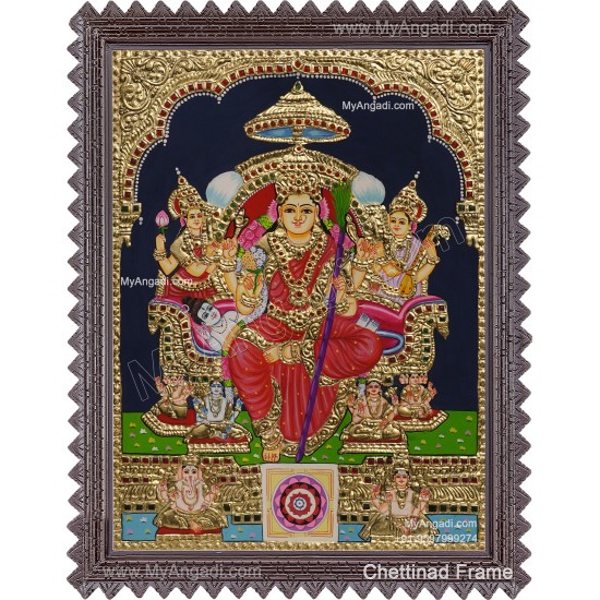 Raja Rajeshwari Tanjore Painting