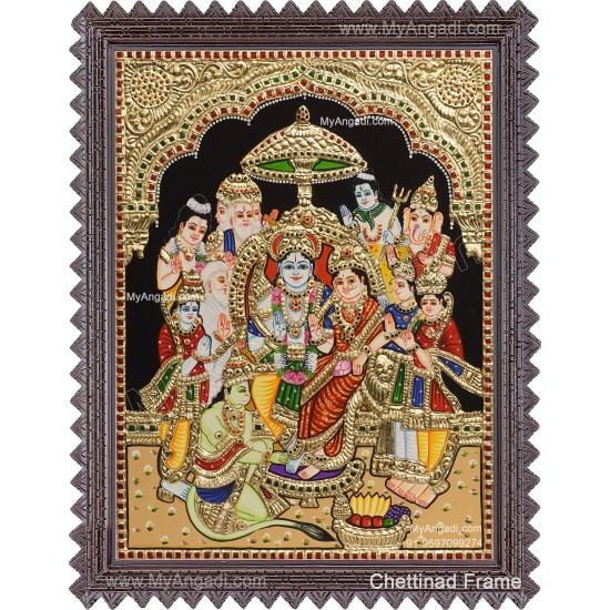Ramar Pattabhisekam Tanjore Painting