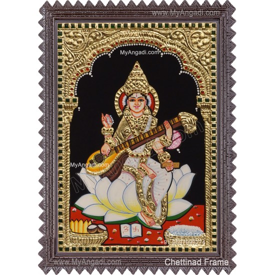 Saraswathi Tanjore Painting