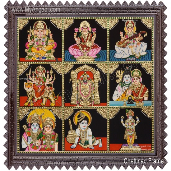 9 Panel Tanjore Painting