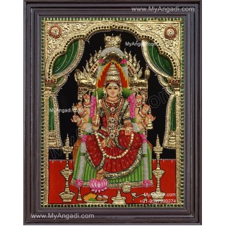 Samayapura Mariamman 3D Tanjore Painting