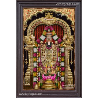 3d Balaji Lakshmi Tanjore Painting