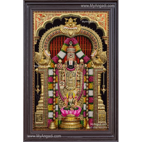3d Balaji Lakshmi Tanjore Painting