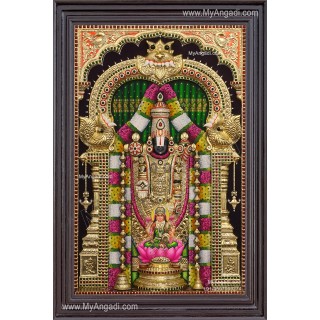 3d Balaji Lakshmi Tanjore Painting