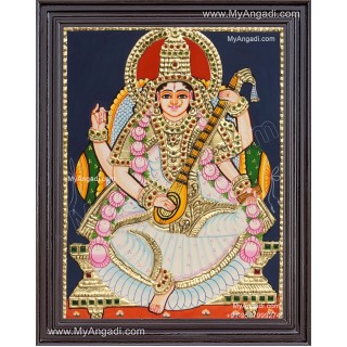 Saraswathi Tanjore Painting