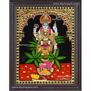 Sathya Narayana Swami Tanjore Painting