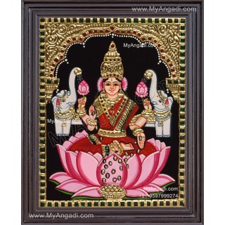 Gaja Lakshmi Tanjore Painting