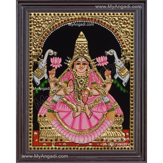 Gaja Lakshmi Tanjore Painting