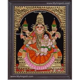 Santhana Lakshmi Tanjore Painting