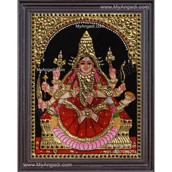 Veera Lakshmi Tanjore Painting