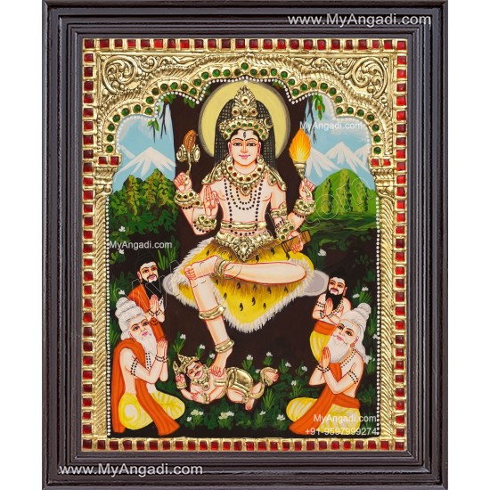 Dakshinamoorthi Tanjore Painting Dakshinamoorthi Tanjore Painting