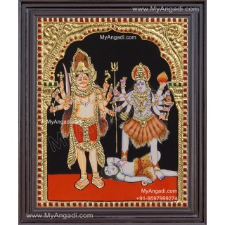 Veerabhadra Bhadrakali Tanjore Painting