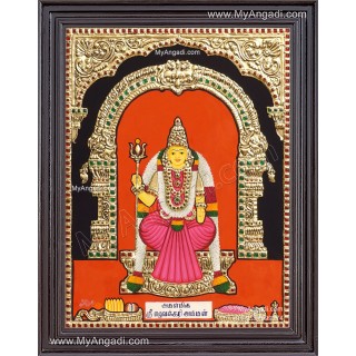 Sri Eluvakari Amman Tanjore Painting