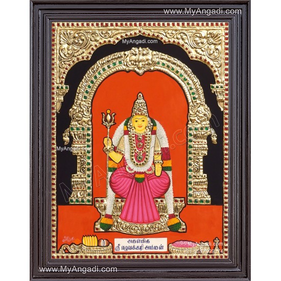 Sri Eluvakari Amman Tanjore Painting