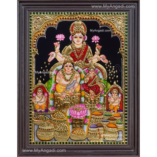 Kubera Lakshmi Tanjore Painting