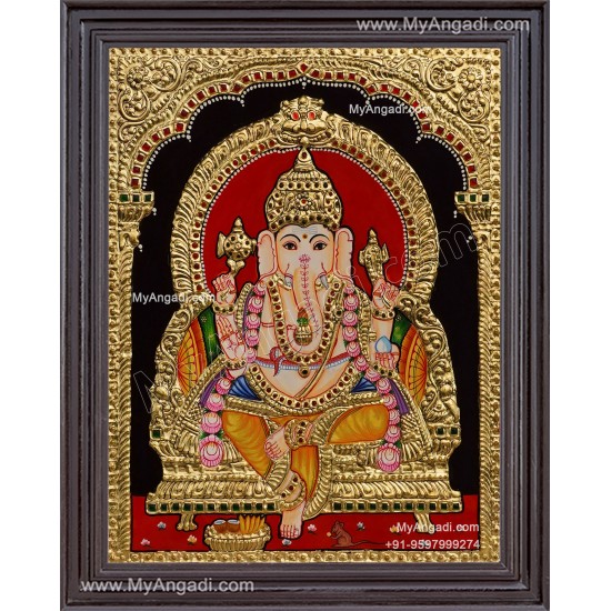 Ganesha  Tanjore Painting