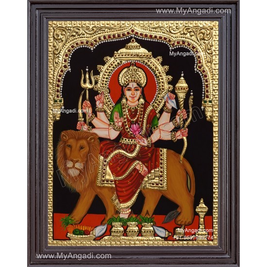 Durga Devi Tanjore Painting