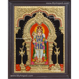 Raja Alangara Murugan Tanjore Painting