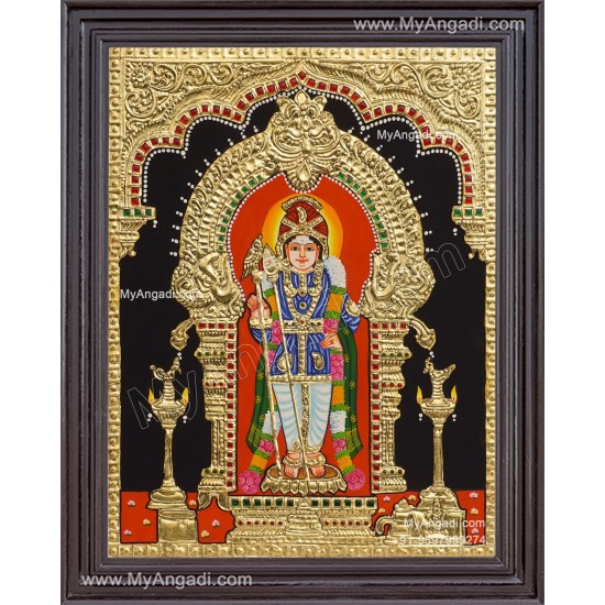 Raja Alangara Murugan Tanjore Painting