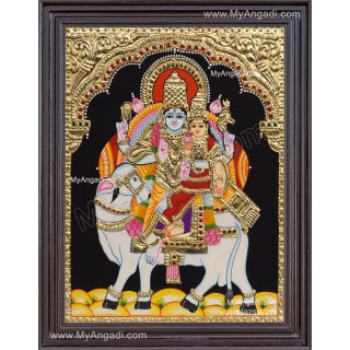 Pradhosam Sivan Parvathi Tanjore Painting